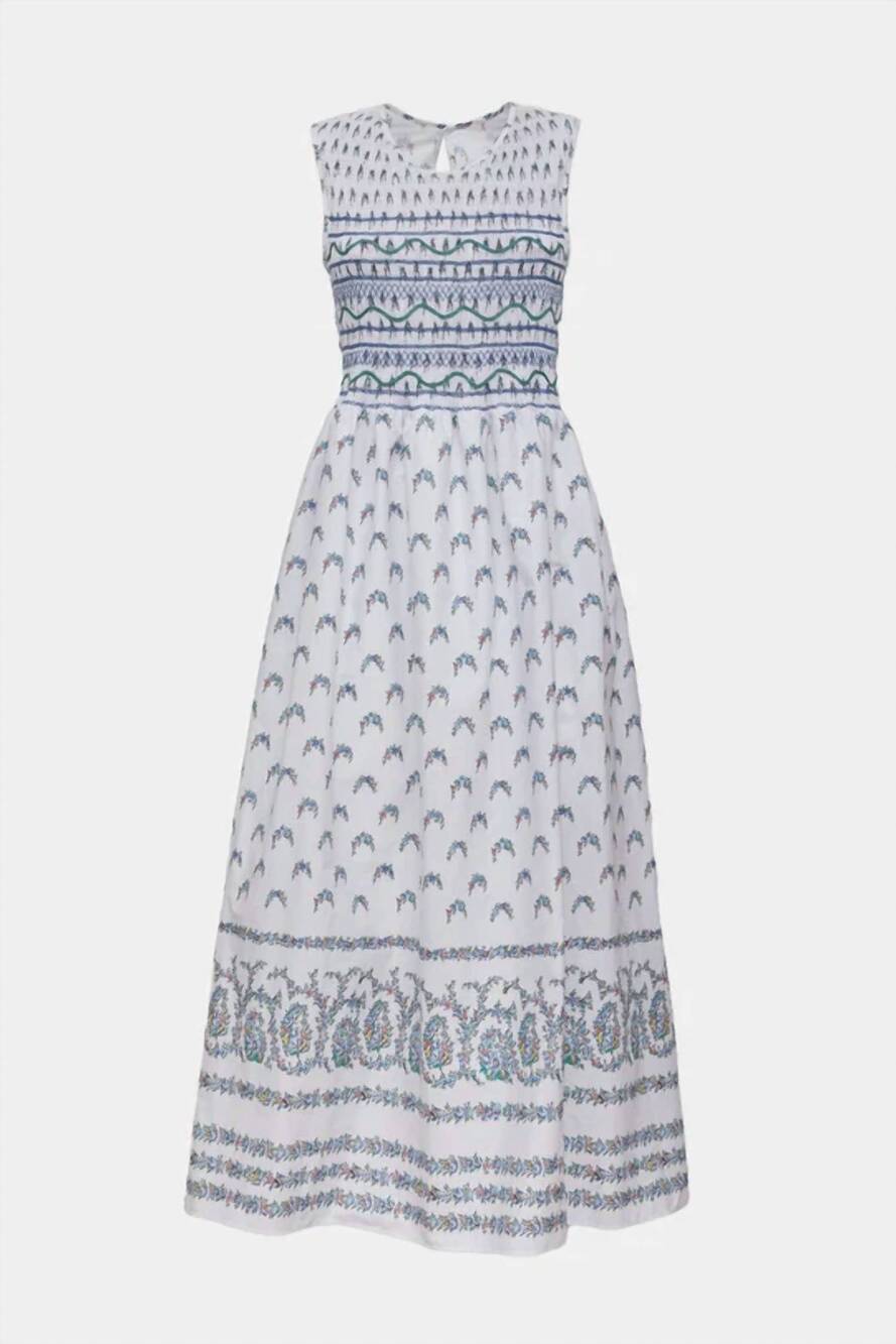 NEW LORETTA CAPONI women's gioia dress in flowers luminaria